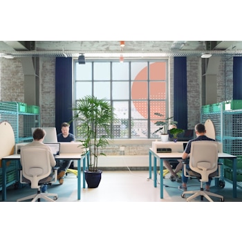 Unlock Creativity in Maastricht in Collab, a co-working space in the Social Hub. Designed by Studio Königshausen; the vibrant central square fosters networking and community engagement. Join us in this innovative co-working environment, where design meets adaptability to inspire creativity and growth.